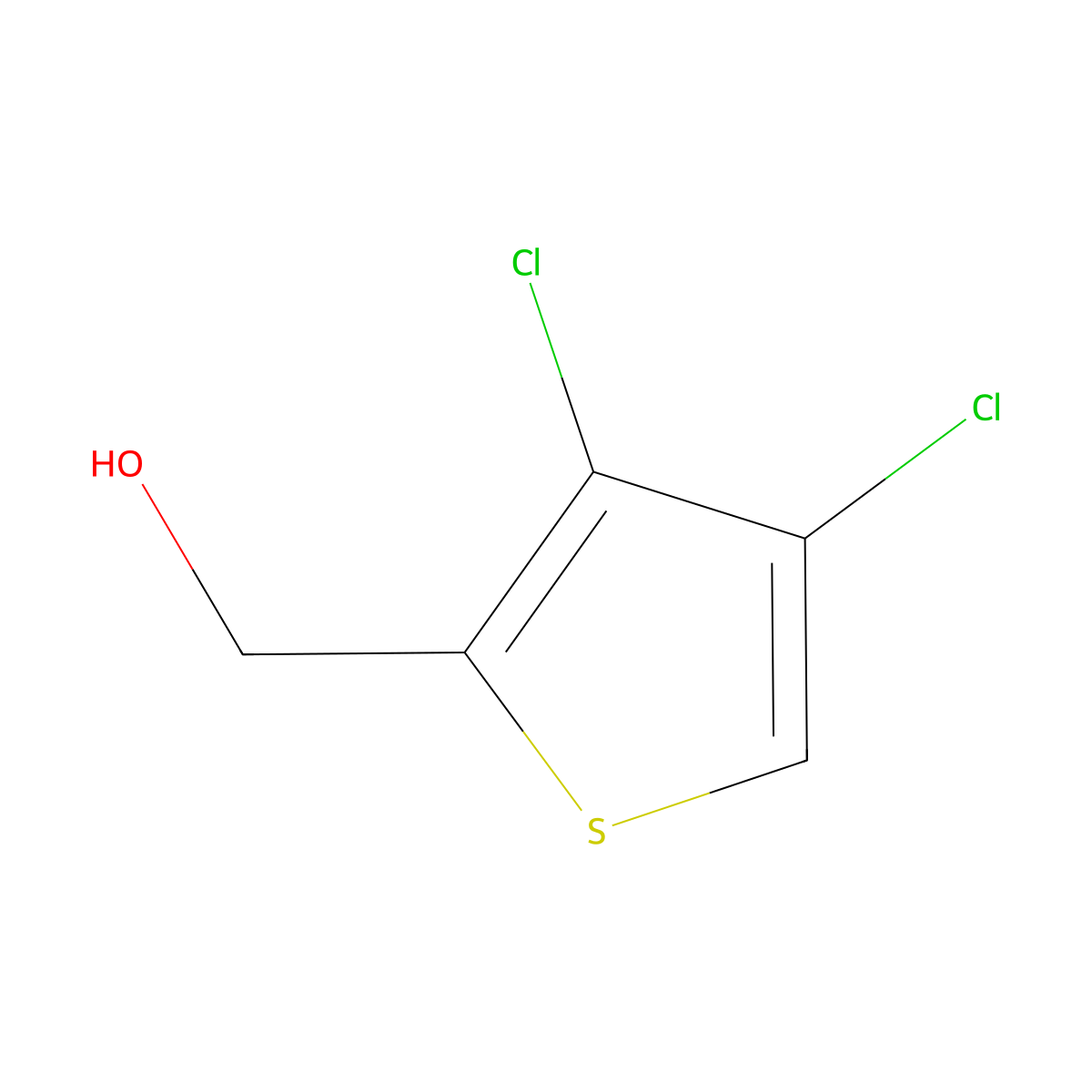 (3,4-Dichlorothiophen-2-yl)methanol molecular structure, CAS 2758005-26-2