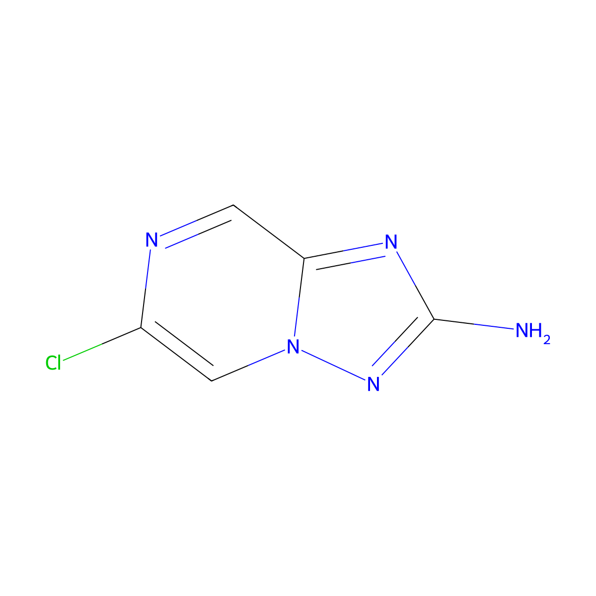 6-Chloro-[1,2,4]triazolo[1,5-a]pyrazin-2-amine molecular structure, CAS 2758005-35-3