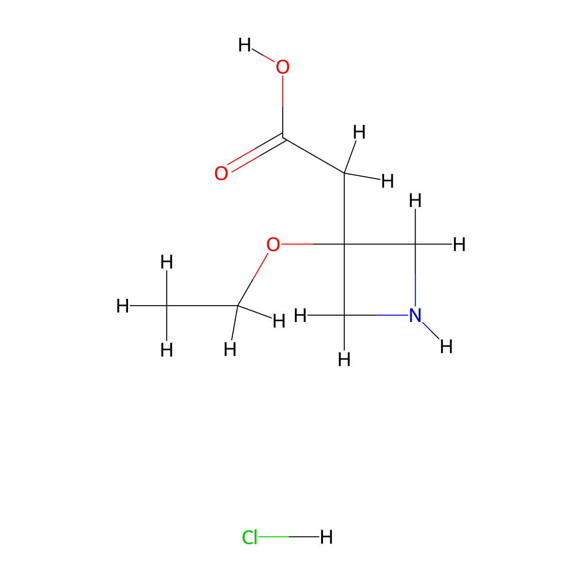 2-(3-Ethoxyazetidin-3-yl)aceticacidhydrochloride molecular structure, CAS 2758005-57-9