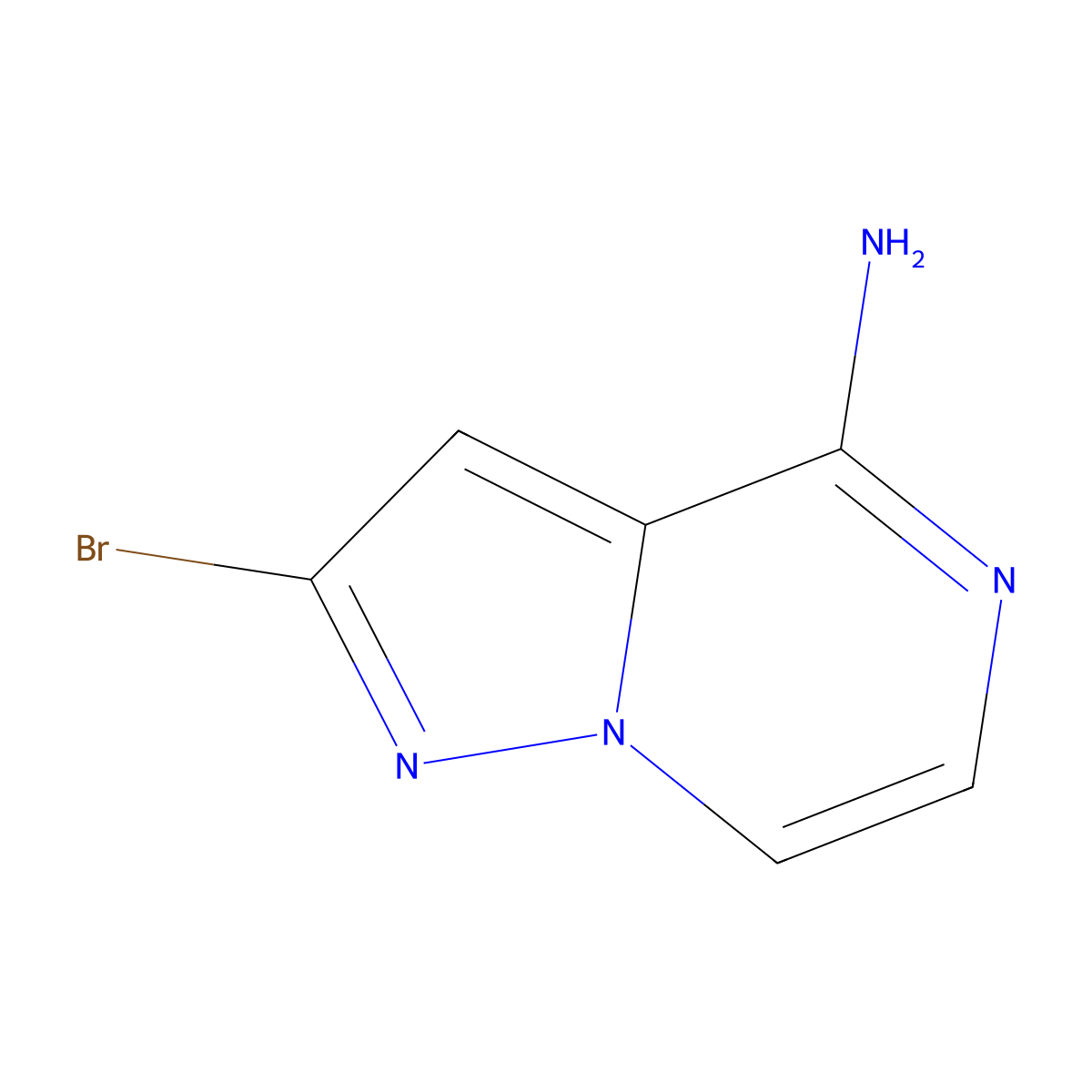 2-Bromopyrazolo[1,5-a]pyrazin-4-amine molecular structure, CAS 2758006-12-9