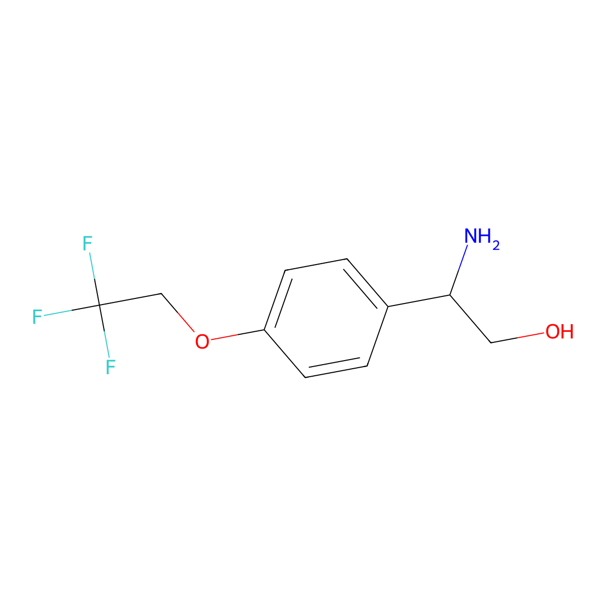 2-Amino-2-[4-(2,2,2-trifluoroethoxy)phenyl]ethan-1-ol molecular structure, CAS 2758006-15-2