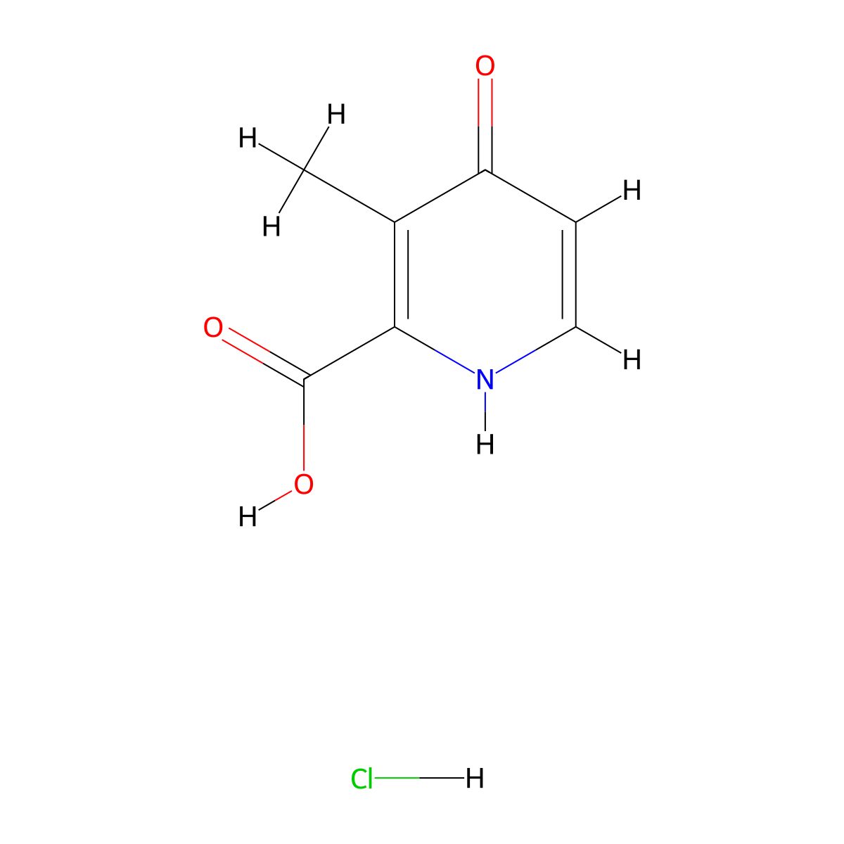4-Hydroxy-3-methylpyridine-2-carboxylic acid hydrochloride molecular structure, CAS 2758006-44-7