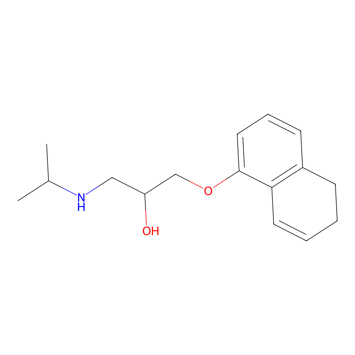 Idropranolol molecular structure, CAS 27581-02-8
