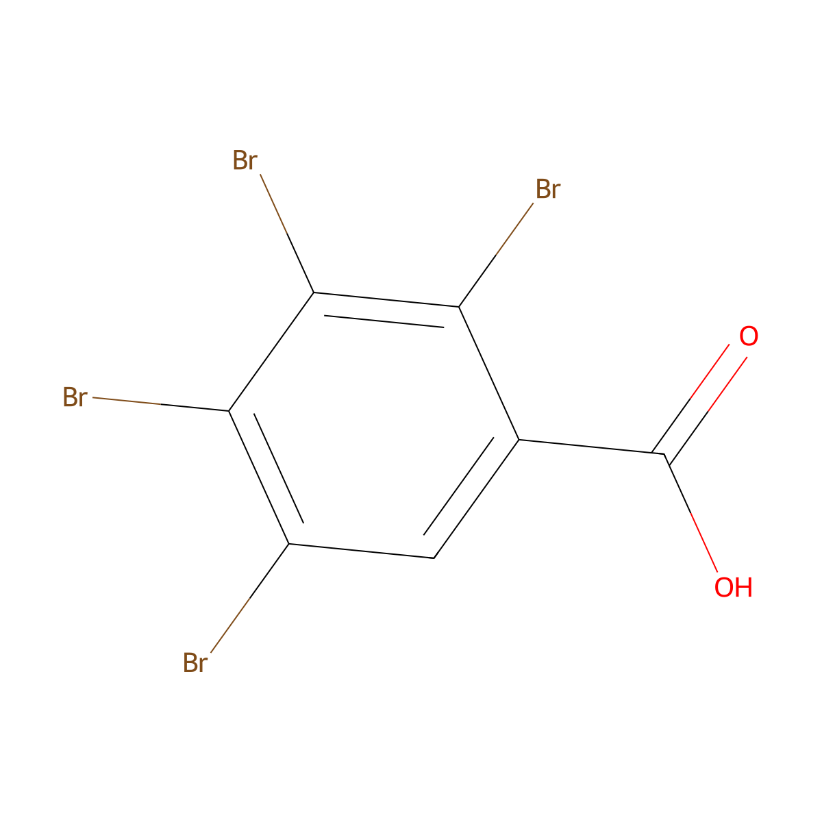 2,3,4,5-Tetrabromobenzoic Acid molecular structure, CAS 27581-13-1
