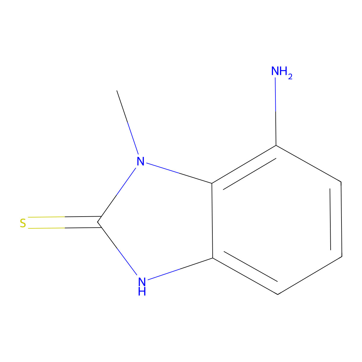 7-amino-1-methyl-2,3-dihydro-1H-1,3-benzodiazole-2-thione molecular structure, CAS 2758293-41-1