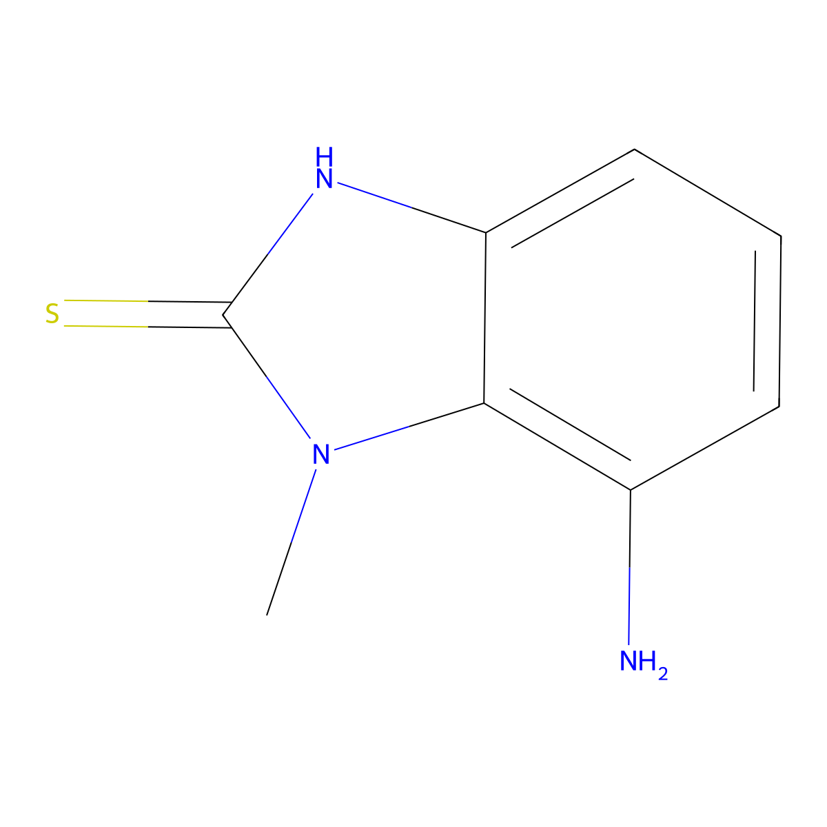 7-amino-1-methyl-2,3-dihydro-1H-1,3-benzodiazole-2-thione molecular structure, CAS 2758293-41-1