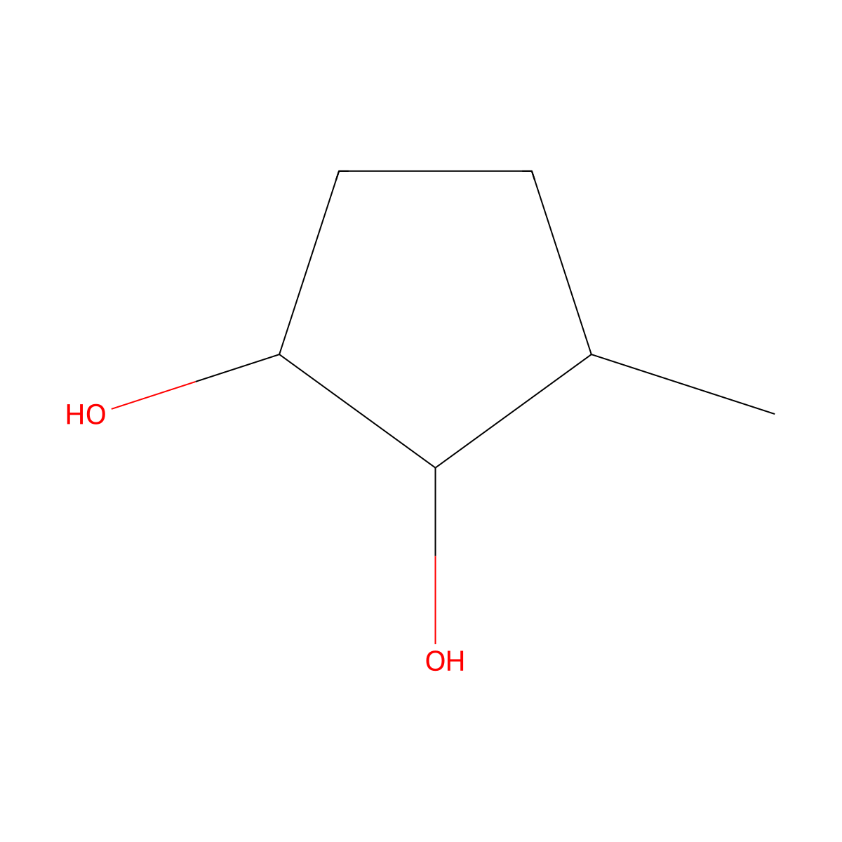 3-Methylcyclopentan-1,2-diol molecular structure, CAS 27583-37-5