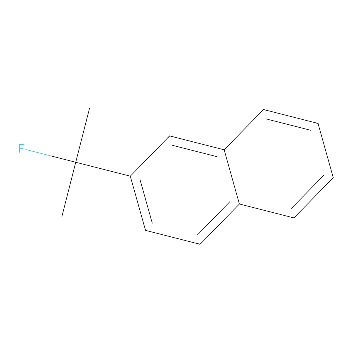 2-(2-Fluoropropan-2-yl)naphthalene molecular structure, CAS 2758816-62-3