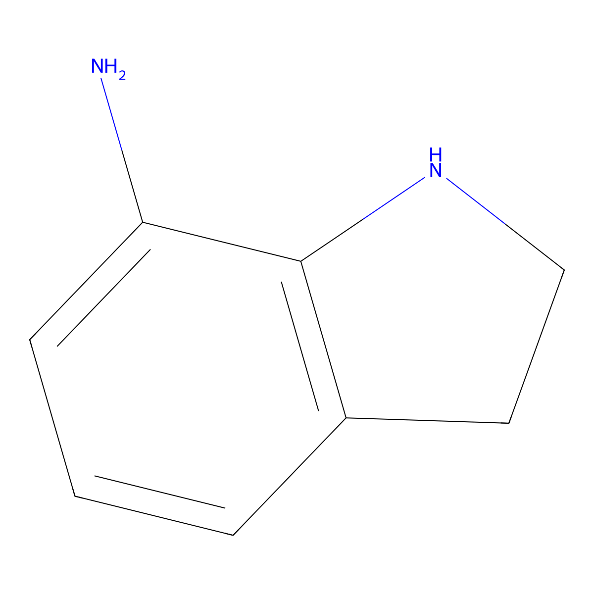 2,3-dihydro-1H-indol-7-amine molecular structure, CAS 2759-12-8