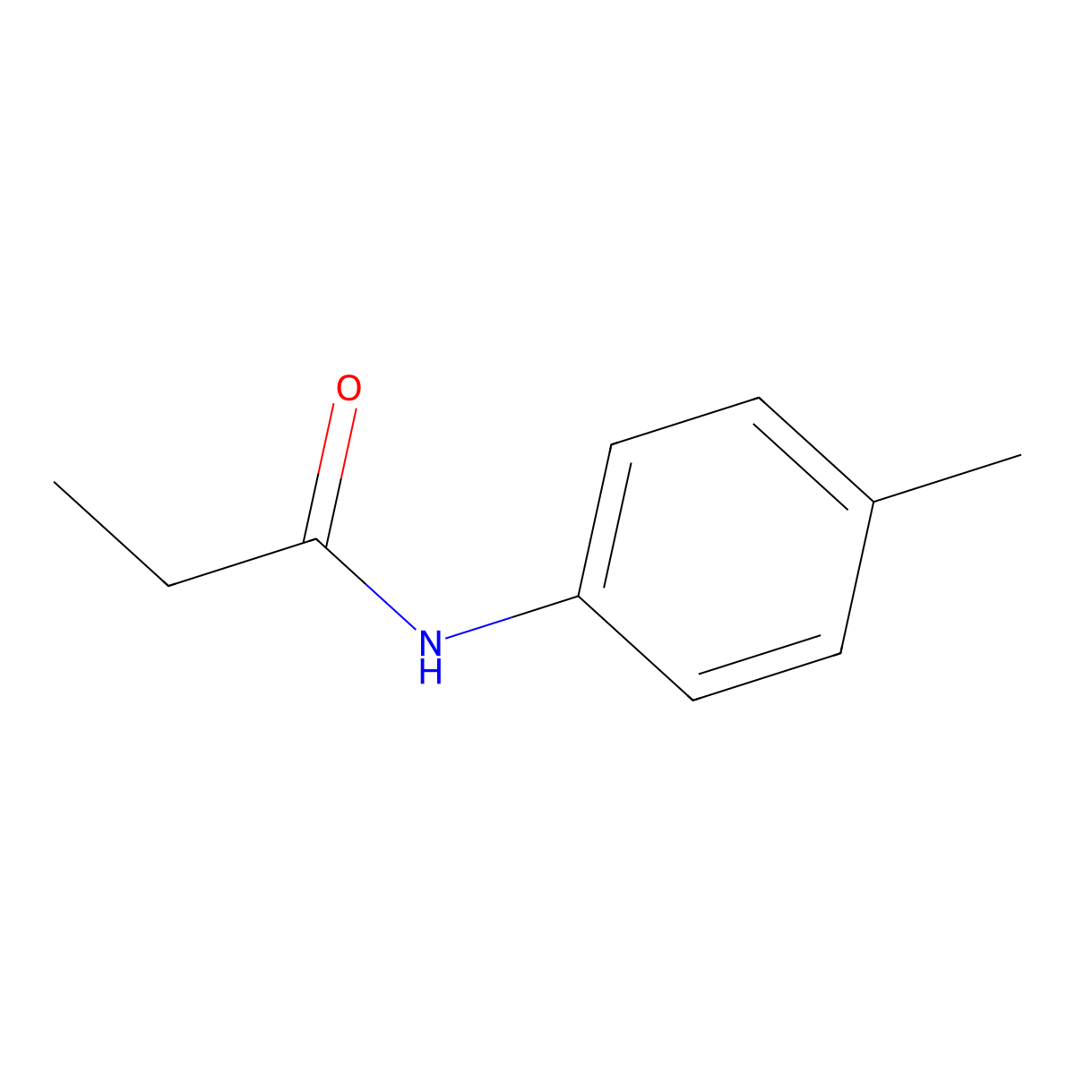 p-Propionotoluidide molecular structure, CAS 2759-55-9