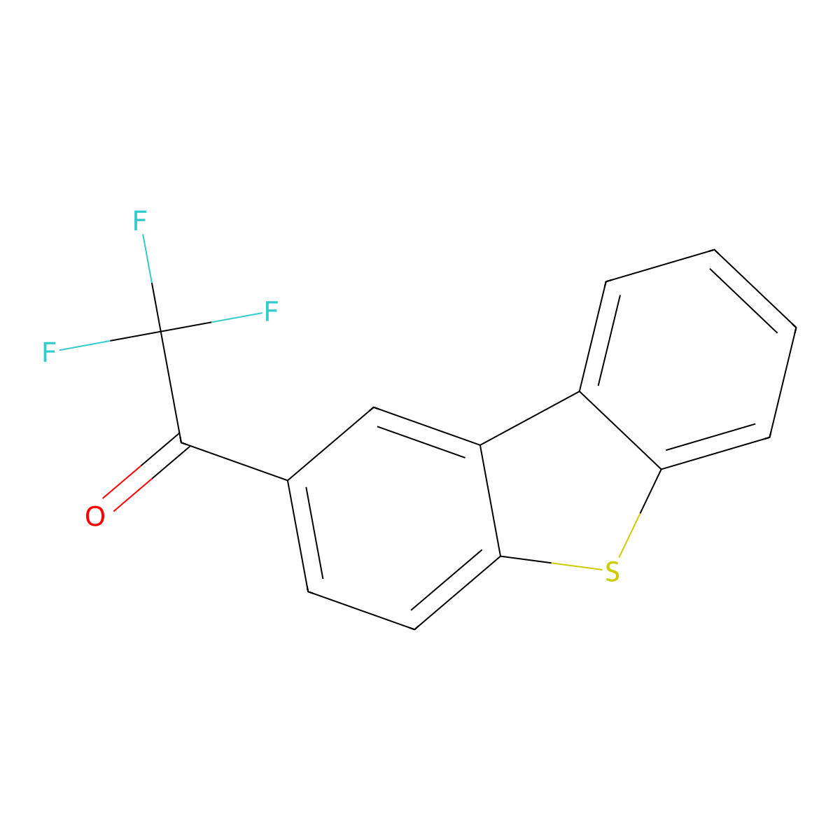 1-(Dibenzo[b,d]thiophen-2-yl)-2,2,2-trifluoroethanone molecular structure, CAS 2759078-69-6