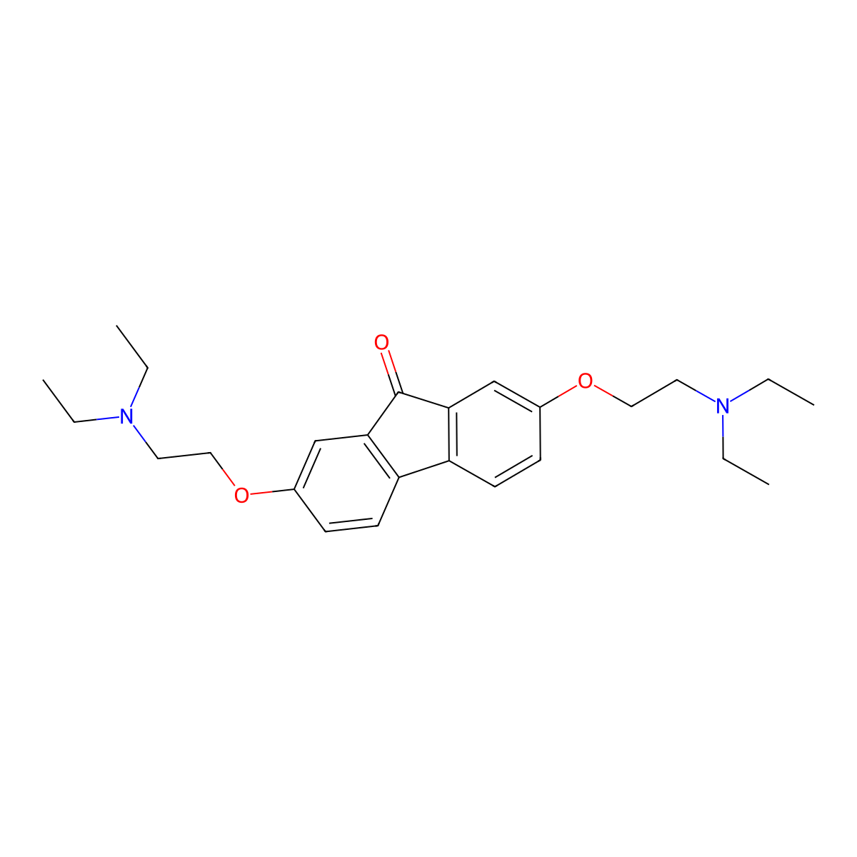 Tilorone molecular structure, CAS 27591-97-5