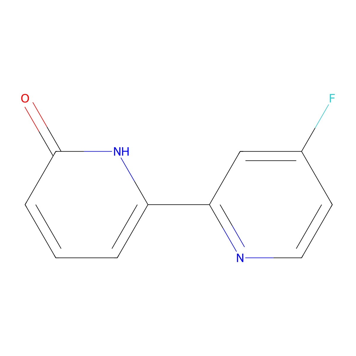 4'-Fuoro-[2,2'-bipyridin]-6-ol molecular structure, CAS 2759197-54-9
