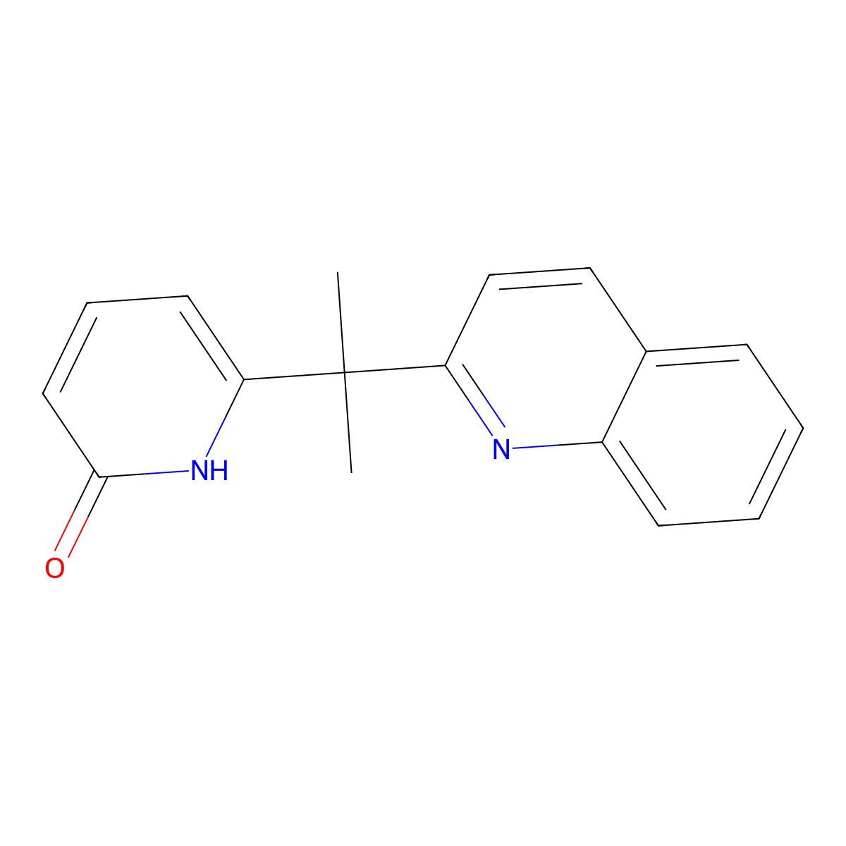 6-(2-(Quinolin-2-yl)propan-2-yl)pyridin-2(1H)-one molecular structure, CAS 2759197-62-9