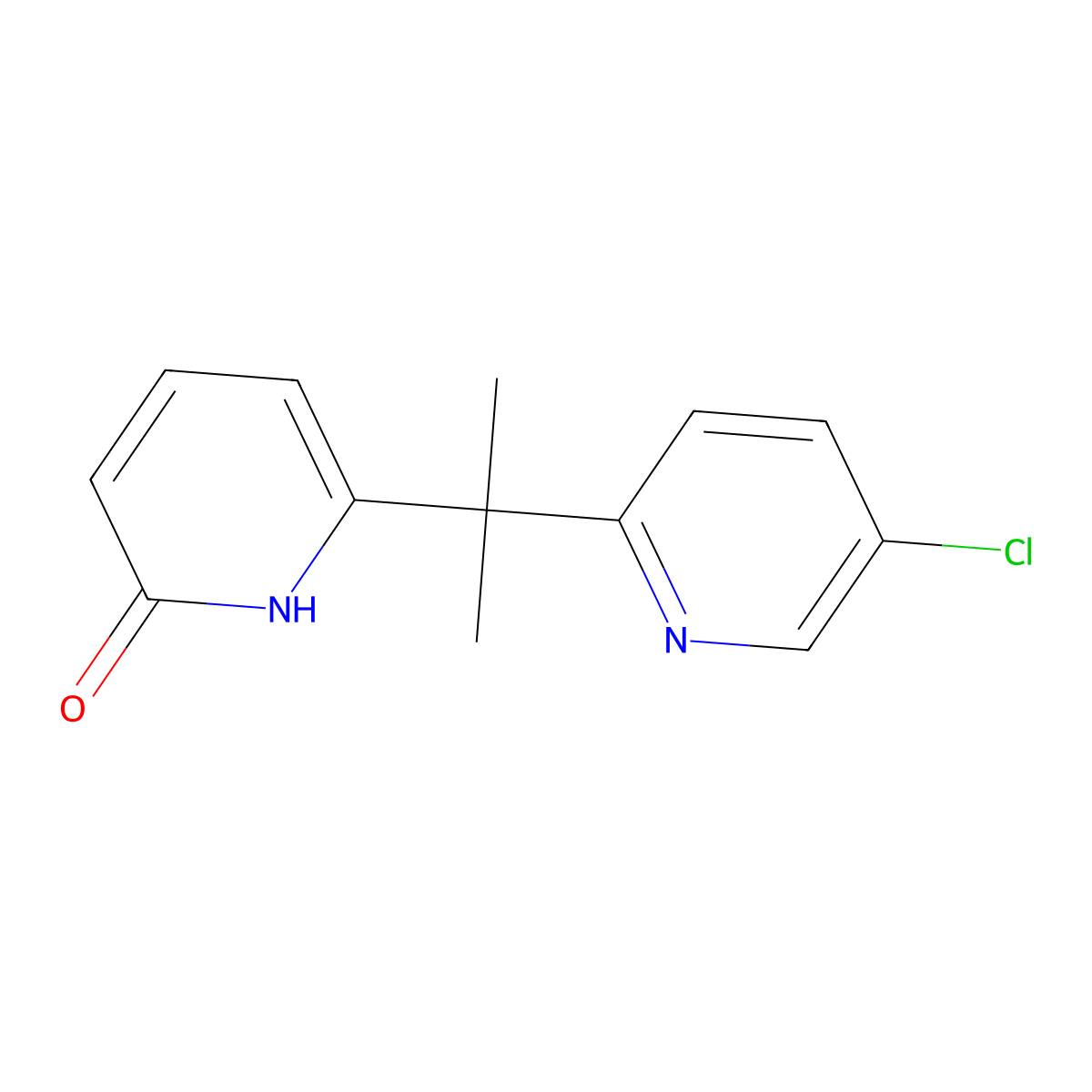 6-(2-(5-Chloropyridin-2-yl)propan-2-yl)pyridin-2(1H)-one molecular structure, CAS 2759197-75-4