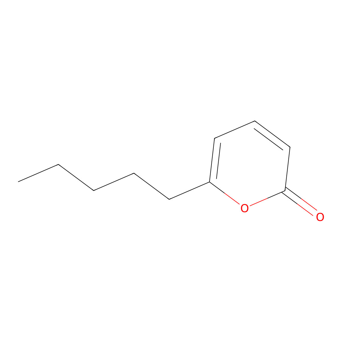 6-n-pentyl-2H-pyran-2-one molecular structure, CAS 27593-23-3