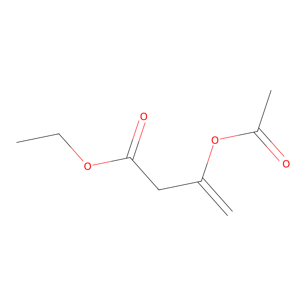 Ethyl 3-(acetoxy)-3-butenoate molecular structure, CAS 27593-43-7