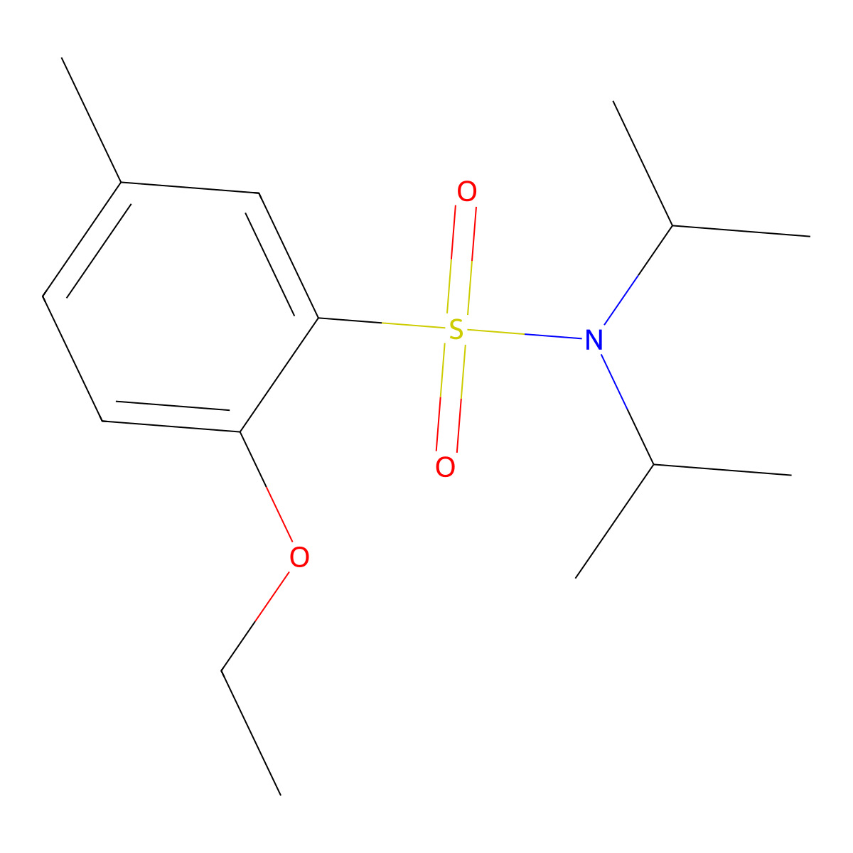 2-ethoxy-5-methyl-N,N-bis(propan-2-yl)benzene-1-sulfonamide molecular structure, CAS 2759414-79-2