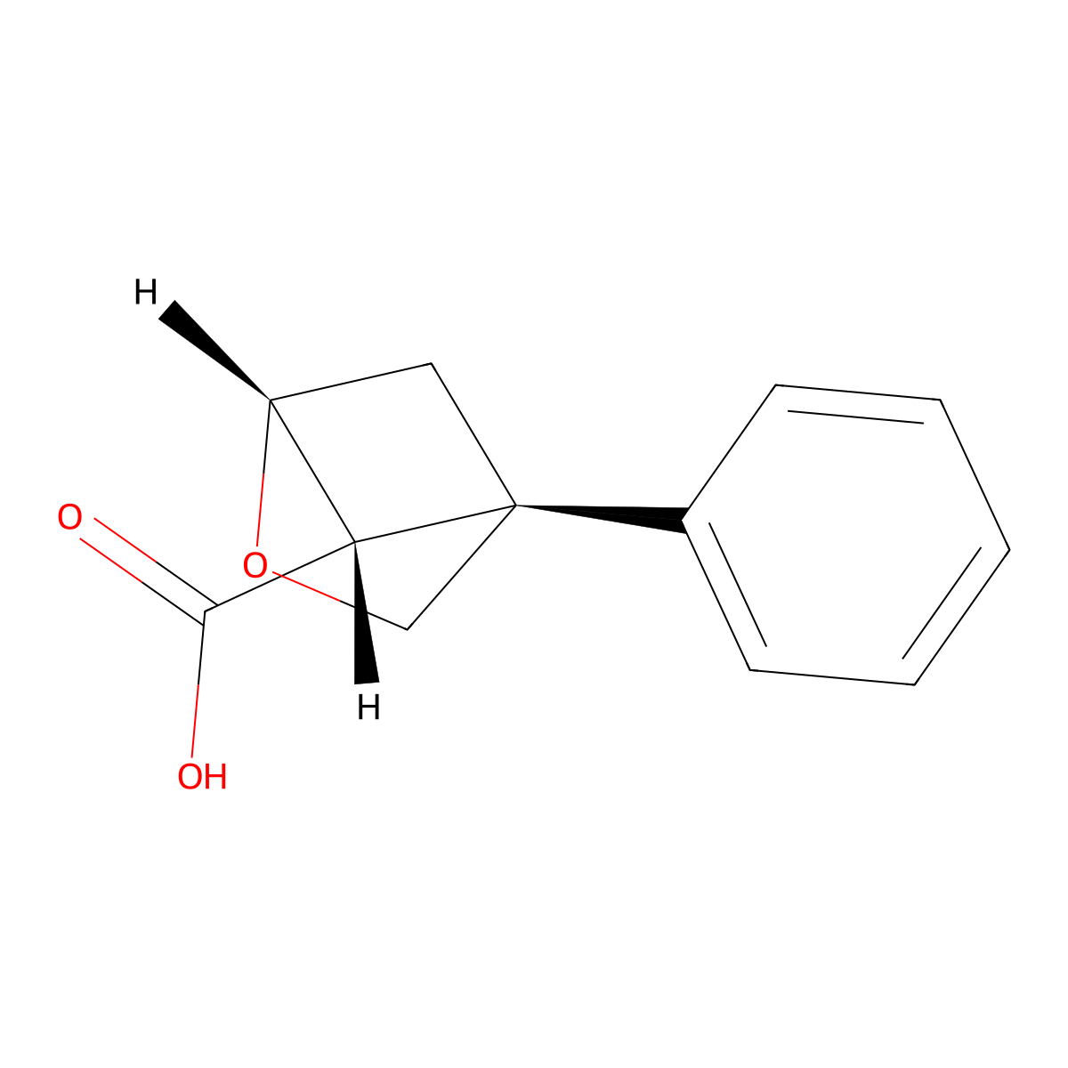 Rel-(1R,4S,5S)-4-phenyl-2-oxabicyclo[2.1.1]hexane-5-carboxylic acid molecular structure, CAS 2759497-30-6