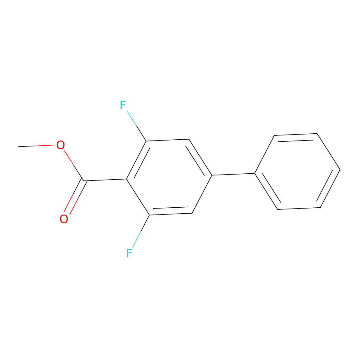 Methyl 3,5-difluoro-[1,1'-biphenyl]-4-carboxylate molecular structure, CAS 2759509-14-1