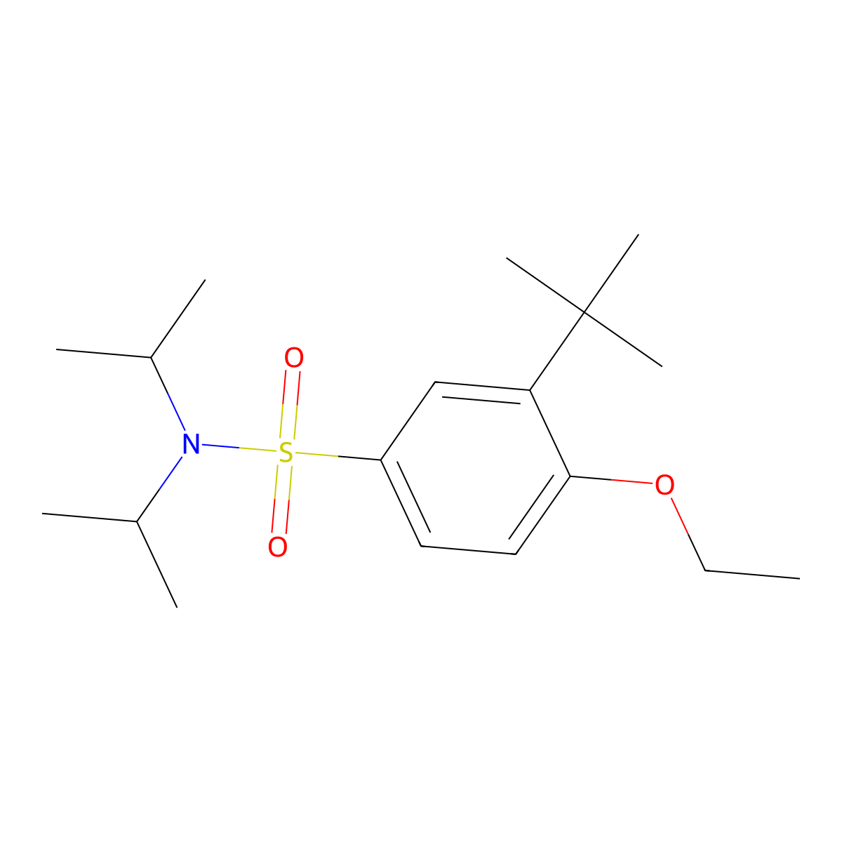 3-tert-butyl-4-ethoxy-N,N-bis(propan-2-yl)benzene-1-sulfonamide molecular structure, CAS 2759717-76-3