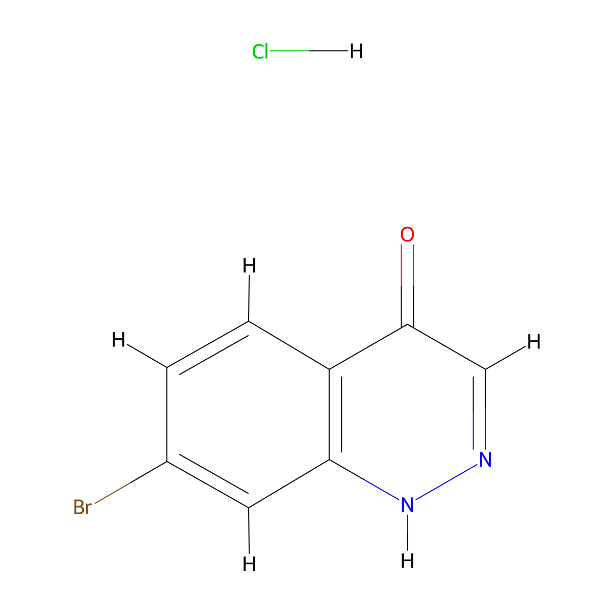 7-Bromocinnolin-4-olhydrochloride molecular structure, CAS 2759949-55-6