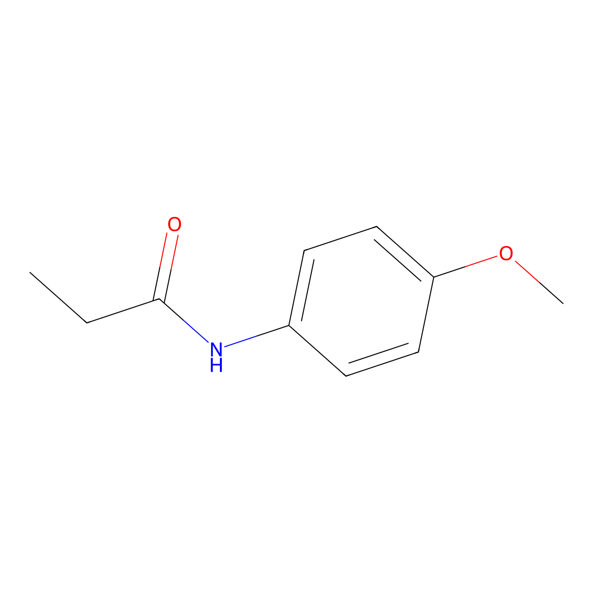 p-Methoxypropionanilide molecular structure, CAS 2760-31-8