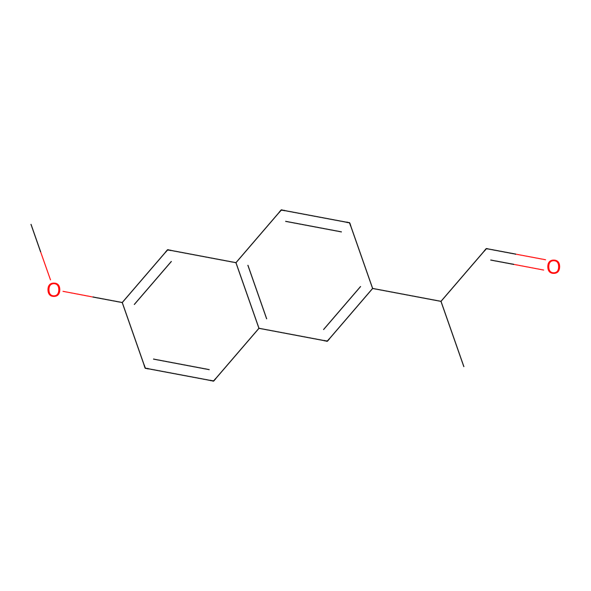 2-(6-Methoxynaphthalen-2-yl)propanal molecular structure, CAS 27602-75-1