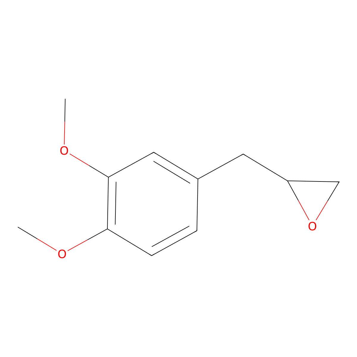 1,2-Dimethoxy-4-(2,3-epoxypropyl)benzene molecular structure, CAS 27602-80-8