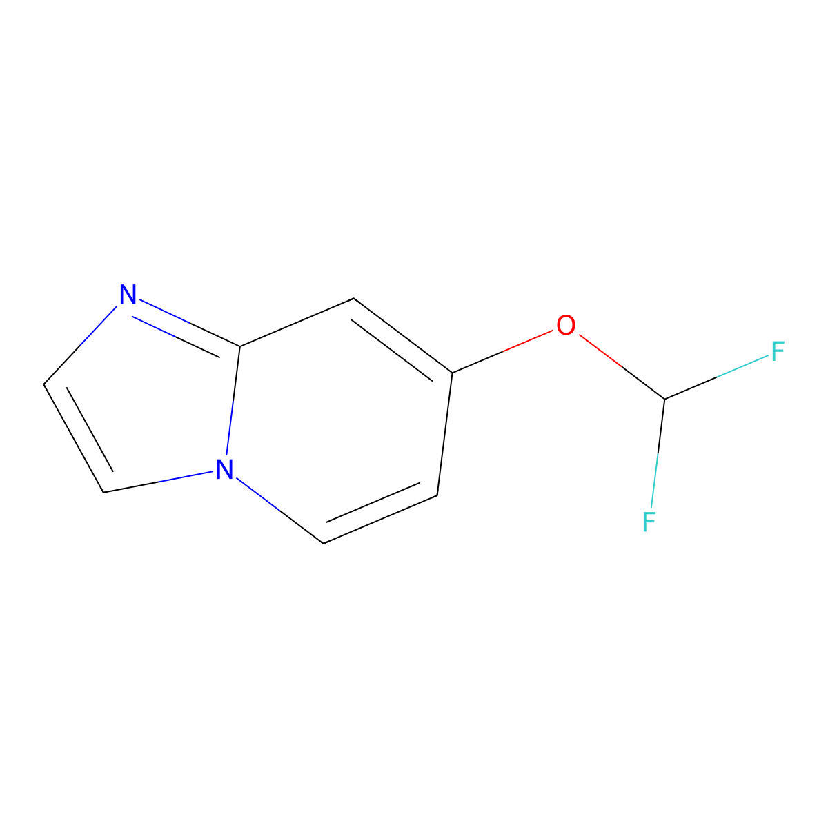 7-(Difluoromethoxy)imidazo[1,2-a]pyridine molecular structure, CAS 2760330-75-2