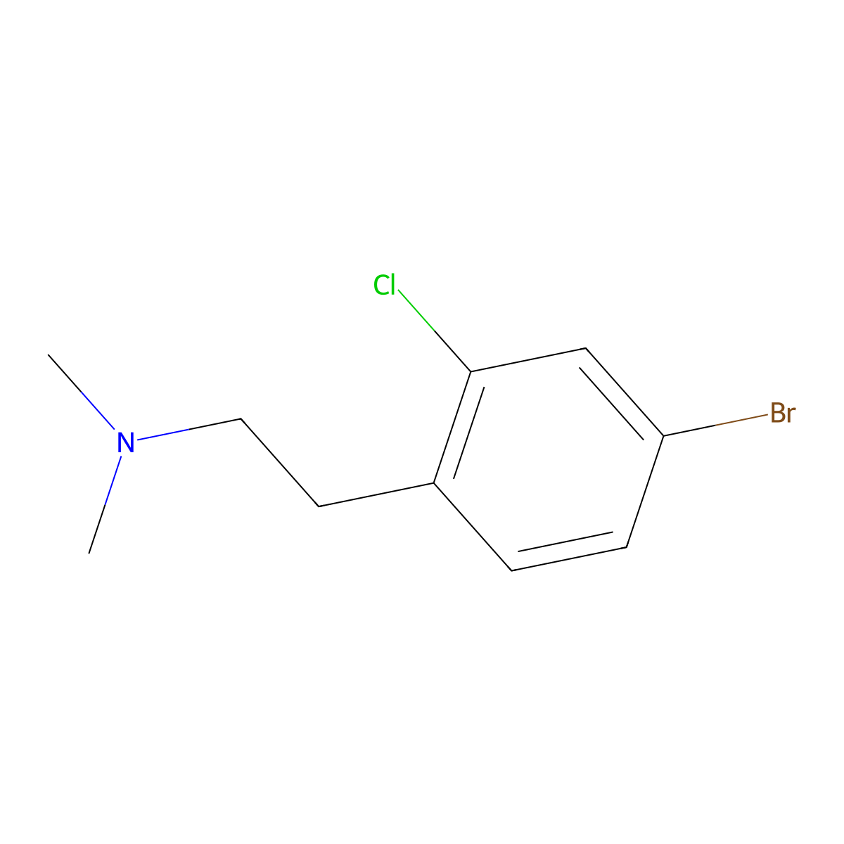 [2-(4-Bromo-2-chlorophenyl)ethyl]dimethylamine molecular structure, CAS 2760369-06-8
