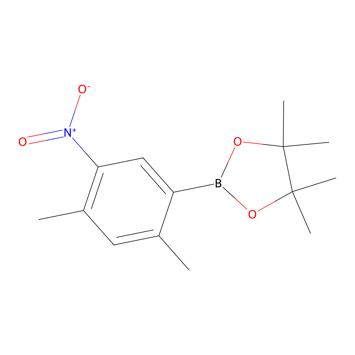 2-(2,4-Dimethyl-5-nitrophenyl)-4,4,5,5-tetramethyl-1,3,2-dioxaborolane molecular structure, CAS 2760474-65-3