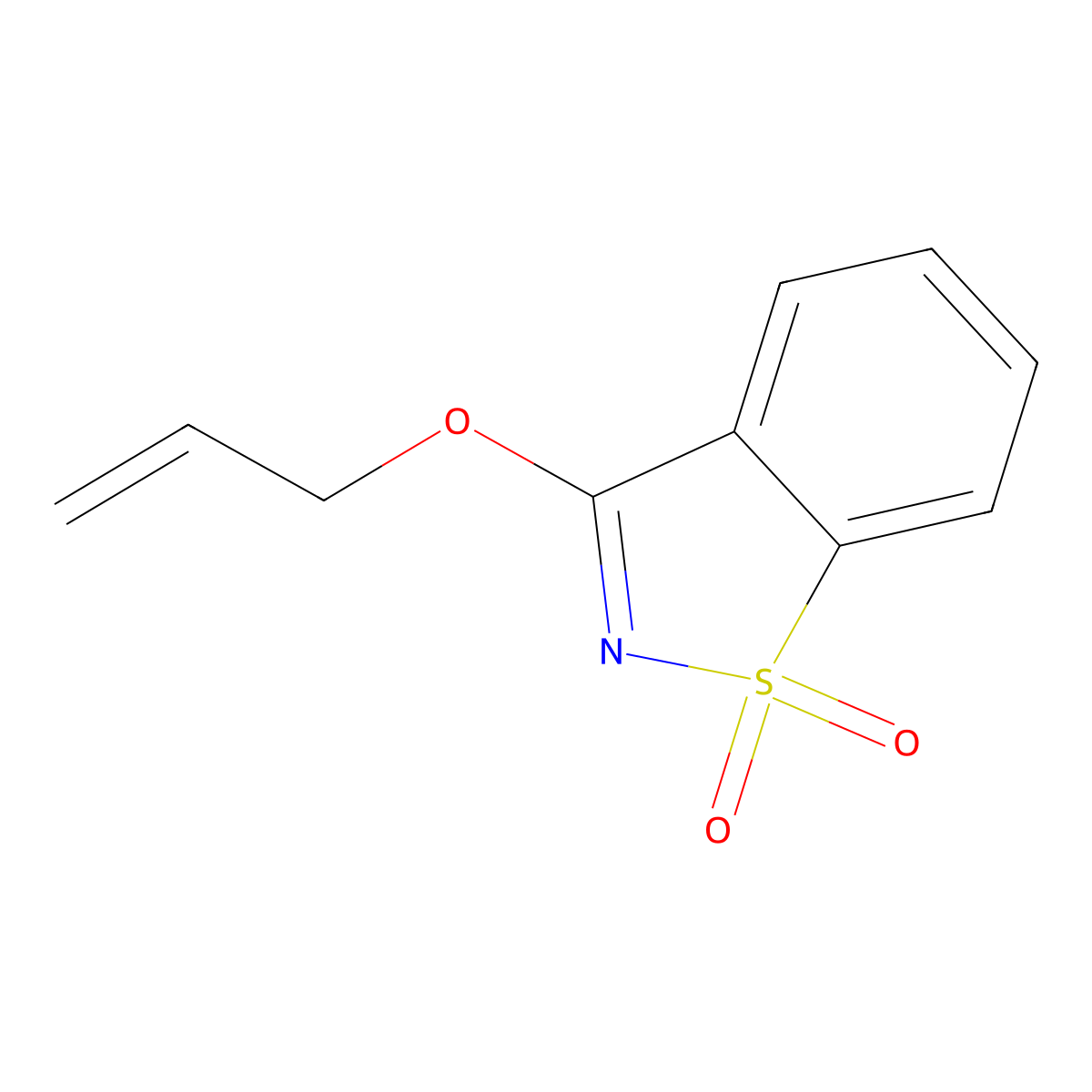 Probenazole molecular structure, CAS 27605-76-1