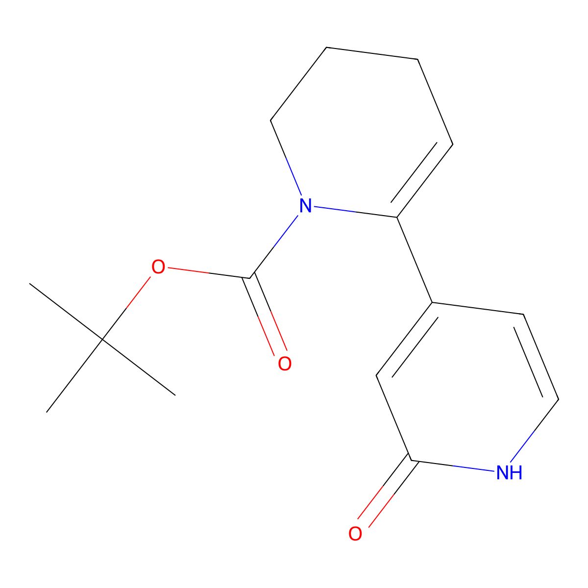 tert-Butyl 2'-oxo-1',2',5,6-tetrahydro-[2,4'-bipyridine]-1(4H)-carboxylate molecular structure, CAS 2760568-78-1