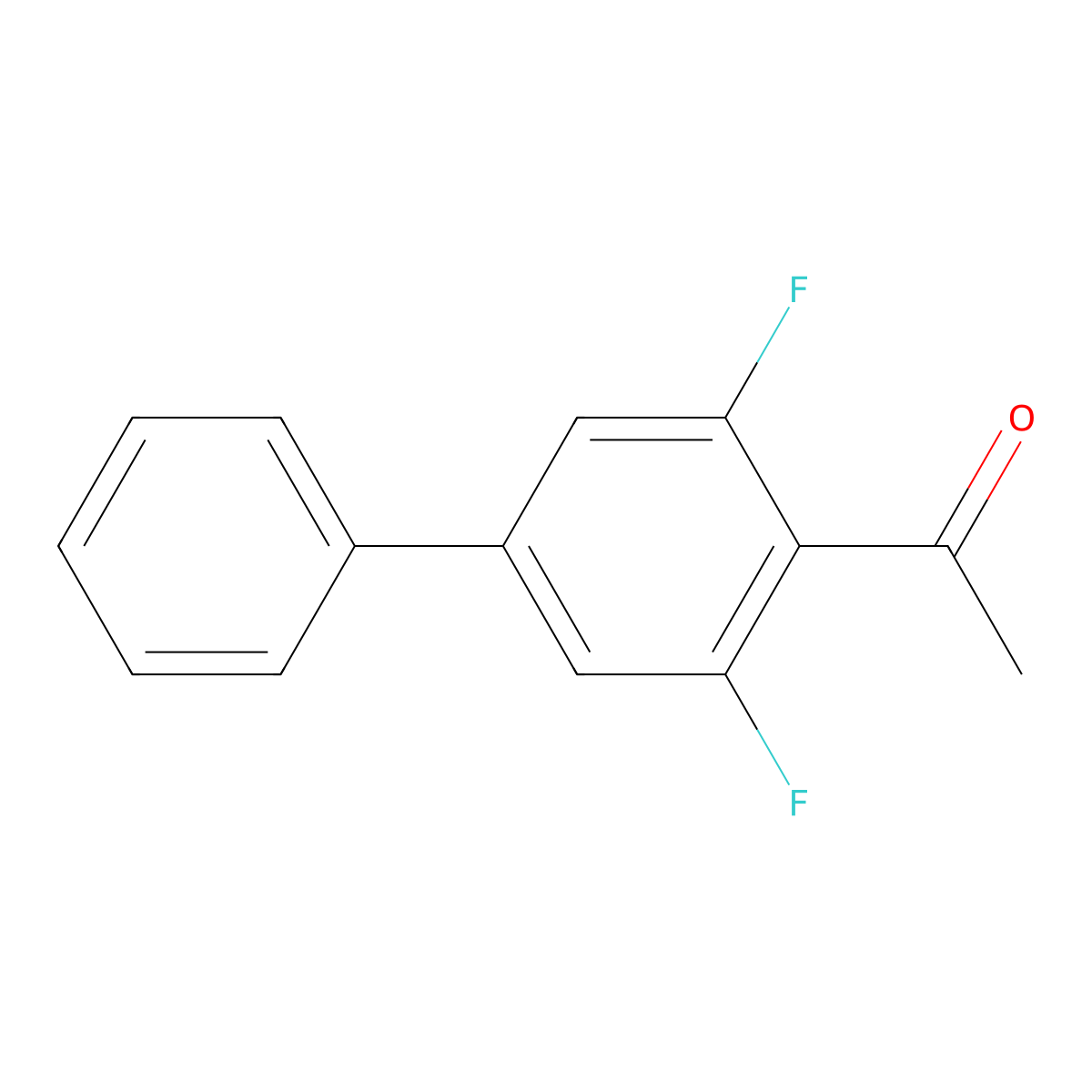 1-(3,5-Difluoro-[1,1'-biphenyl]-4-yl)ethanone molecular structure, CAS 2760622-83-9