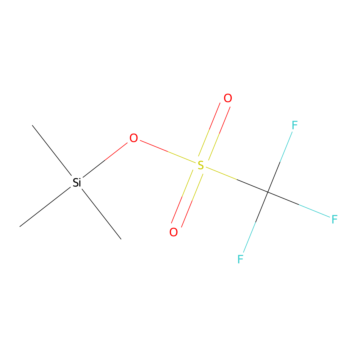 Trimethylsilyl triflate molecular structure, CAS 27607-77-8