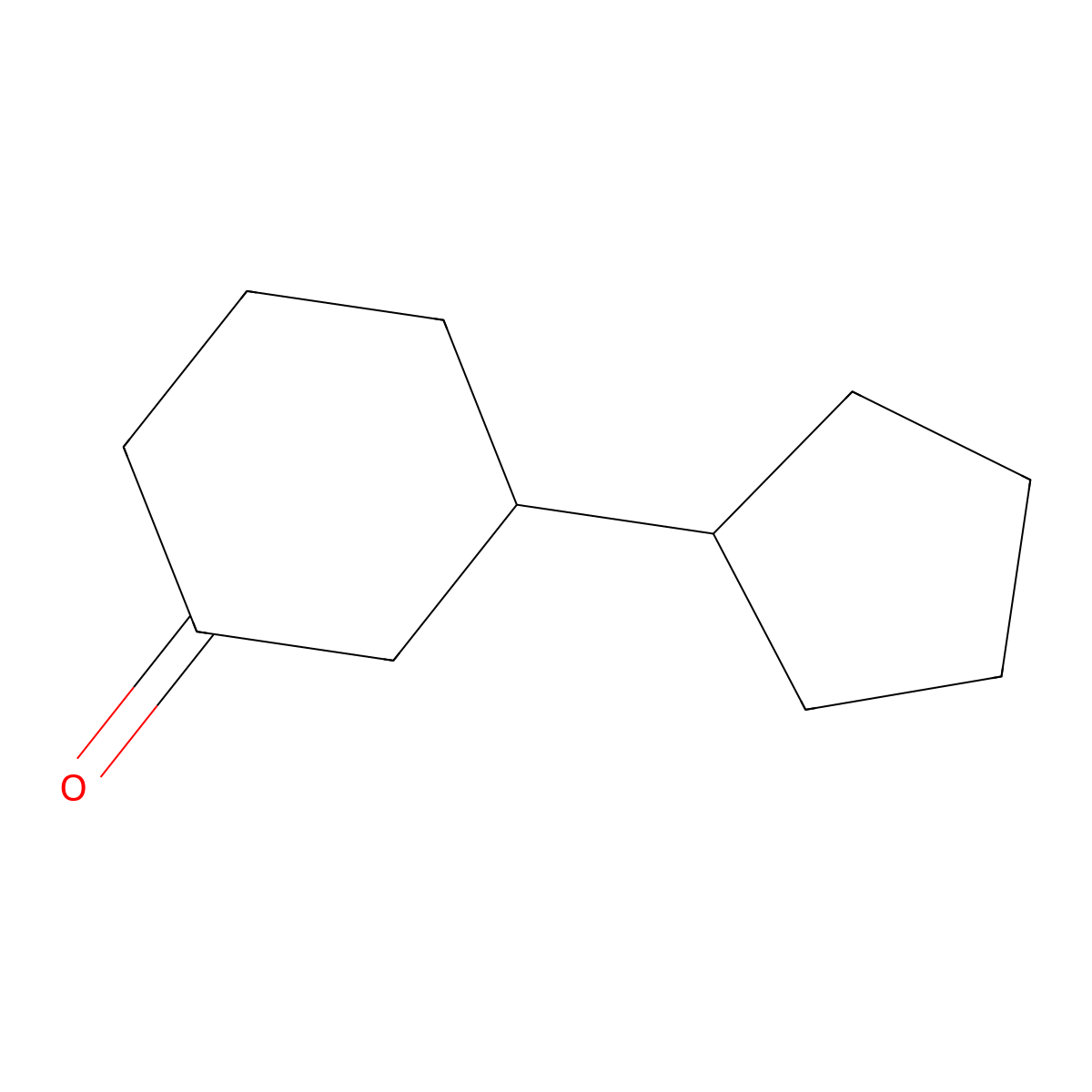 3-Cyclopentylcyclohexan-1-one molecular structure, CAS 27608-11-3
