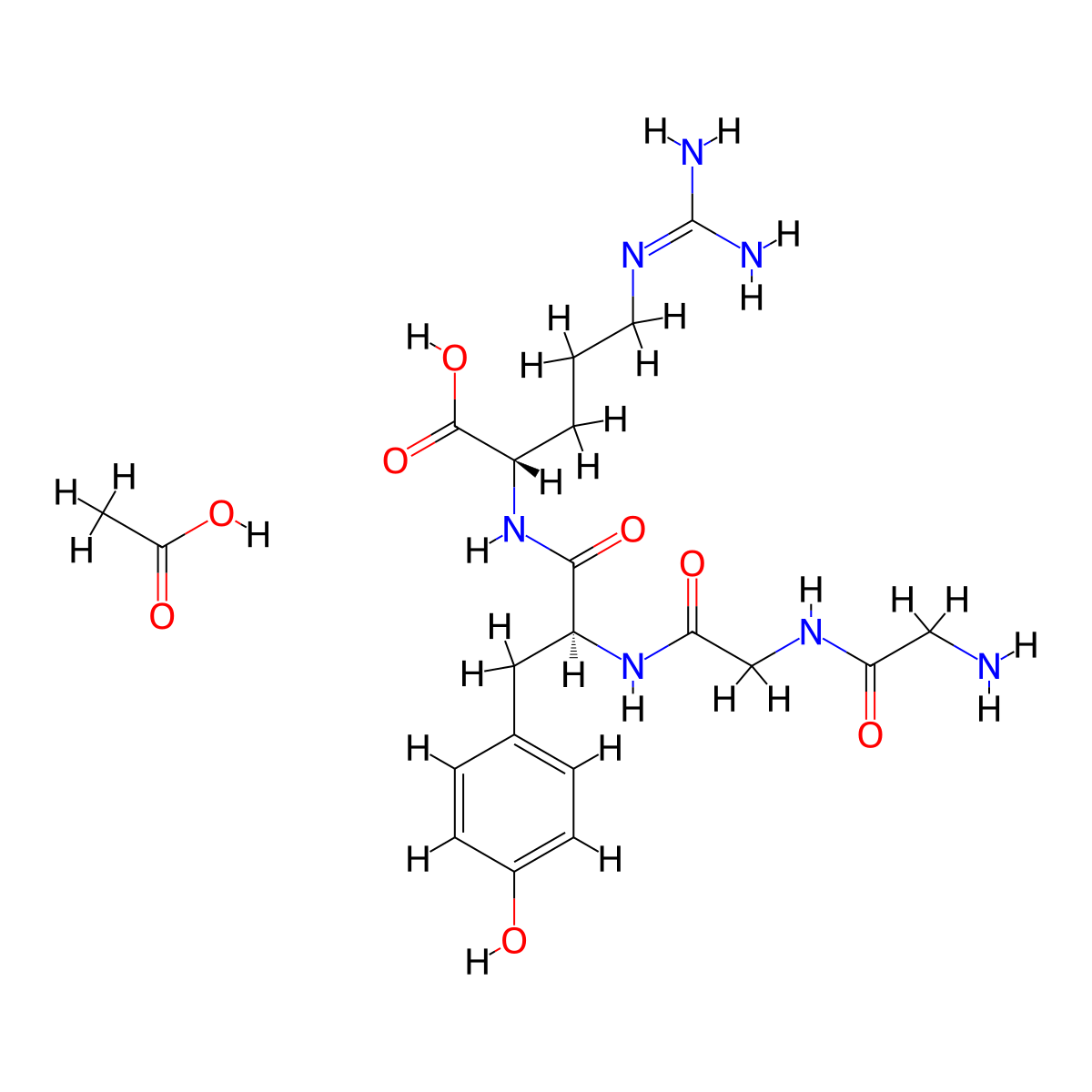 Papain Inhibitor acetate molecular structure, CAS 2760881-51-2