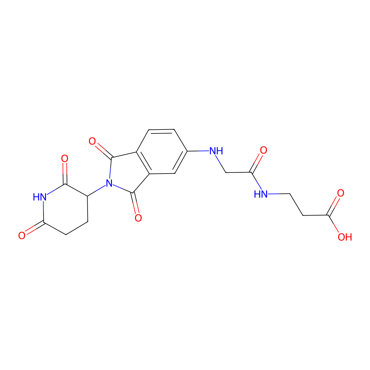 Thalidomide-CH2CONH-C2-COOH molecular structure, CAS 2760889-62-9