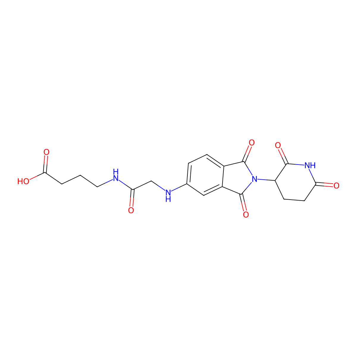 Thalidomide-CH2CONH-C3-COOH molecular structure, CAS 2760889-64-1