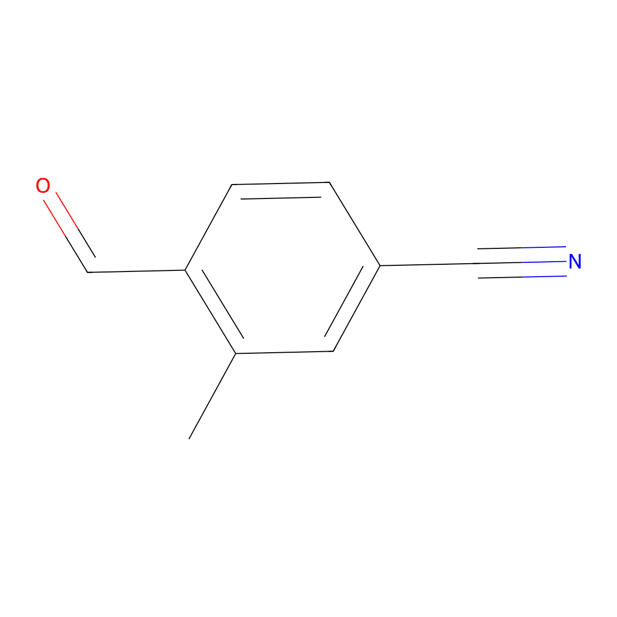 4-Formyl-3-methylbenzonitrile molecular structure, CAS 27609-91-2