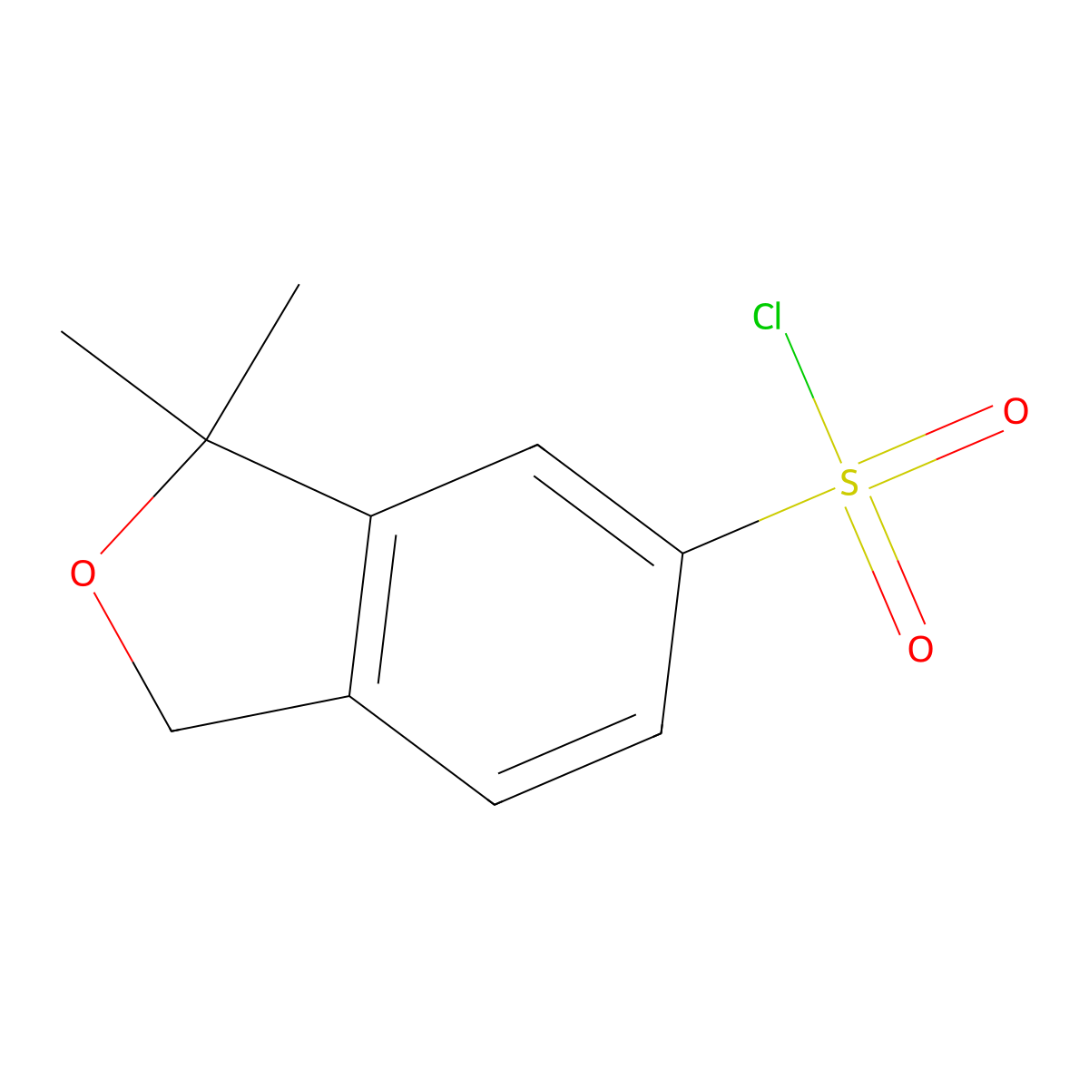 3,3-Dimethyl-1,3-dihydro-2-benzofuran-5-sulfonyl chloride molecular structure, CAS 2760922-66-3