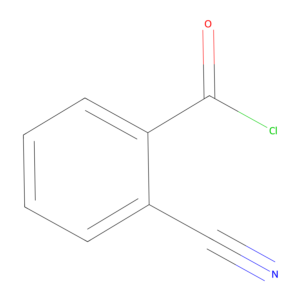 2-Cyanobenzoyl chloride molecular structure, CAS 27611-63-8