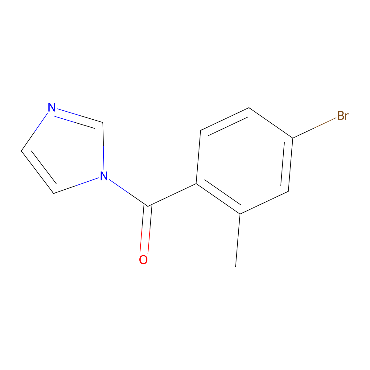 (4-Bromo-2-methylphenyl)-1H-imidazol-1-ylmethanone molecular structure, CAS 2761183-05-3