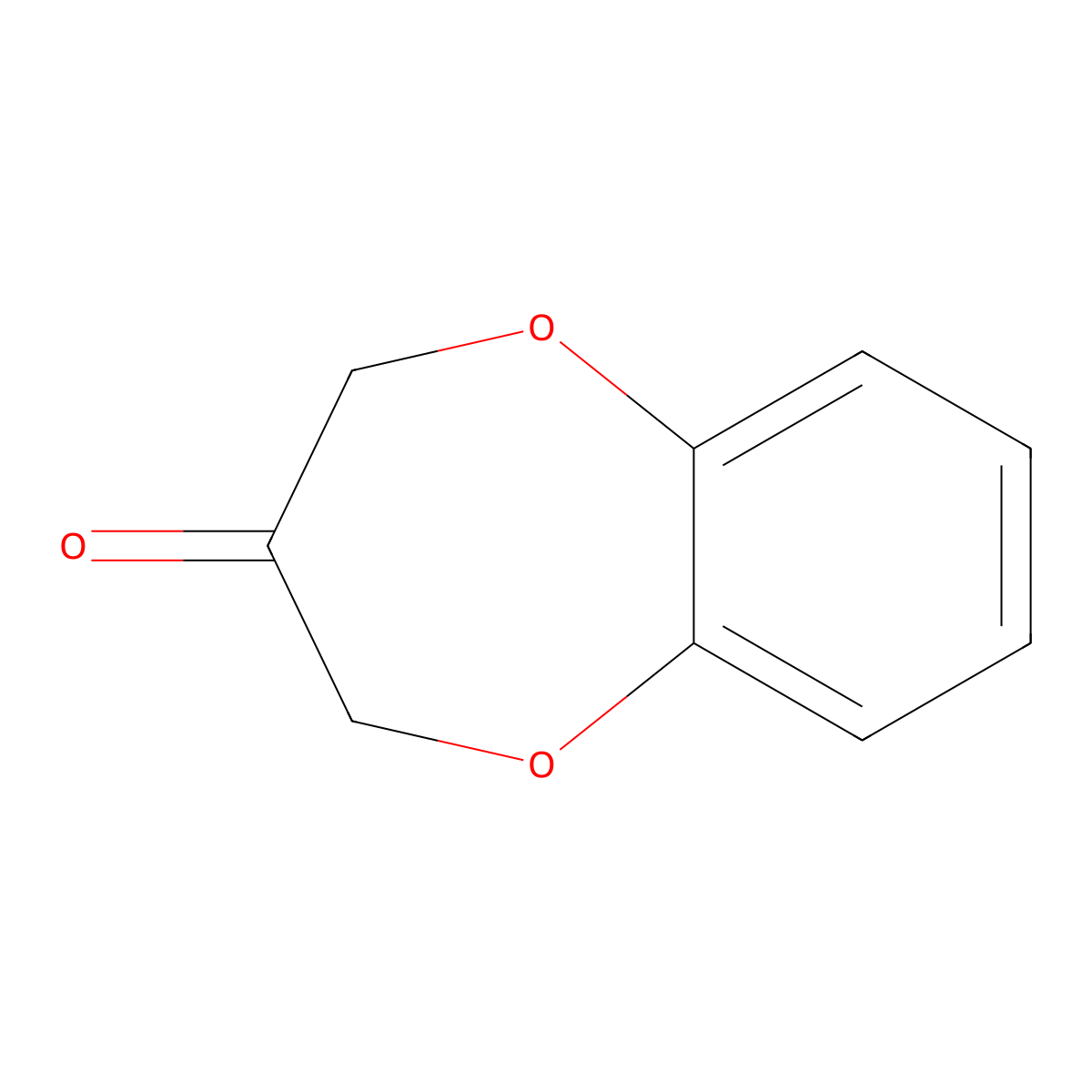 2H-1,5-Benzodioxepin-3(4H)-one molecular structure, CAS 27612-17-5