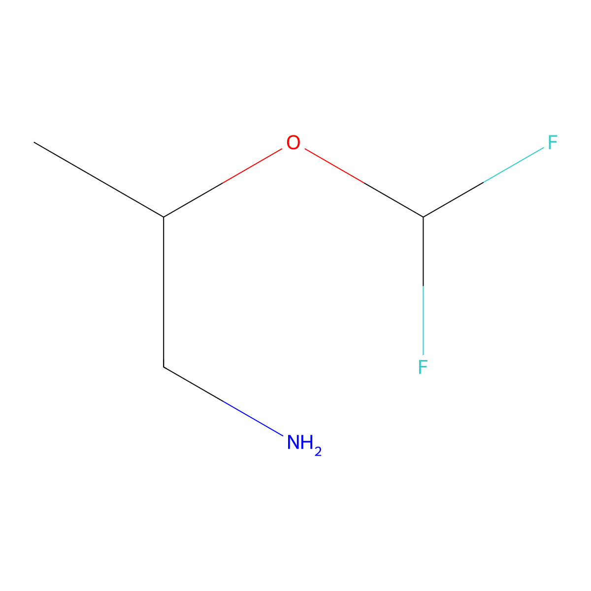 (2S)-2-(difluoromethoxy)propan-1-amine molecular structure, CAS 2761288-07-5