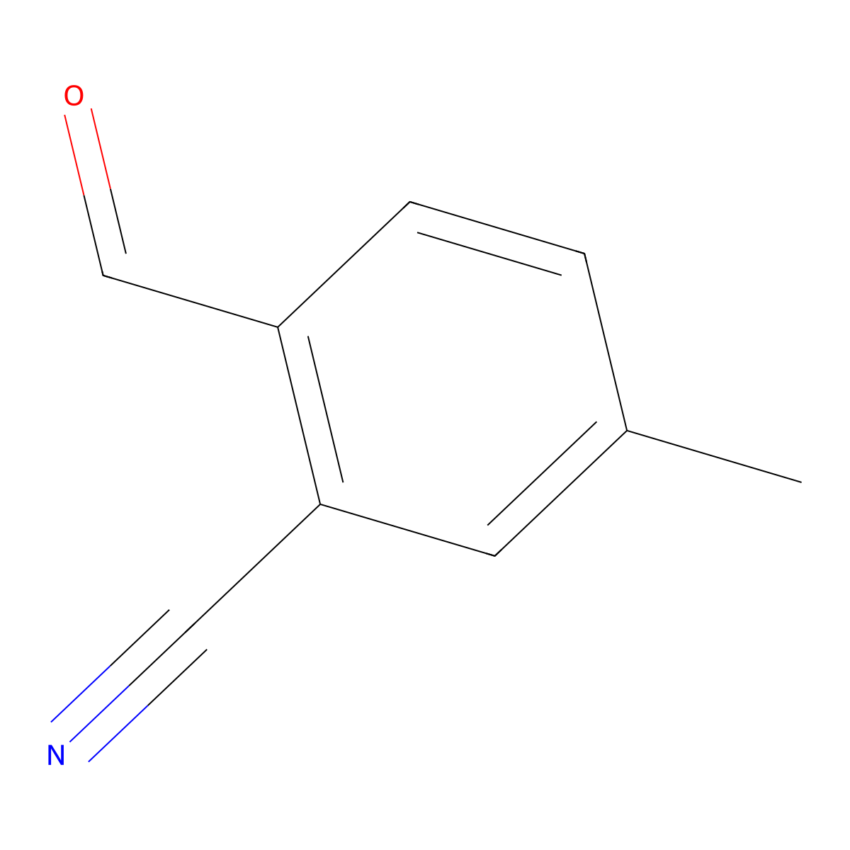 2-Formyl-5-methylbenzonitrile molecular structure, CAS 27613-33-8