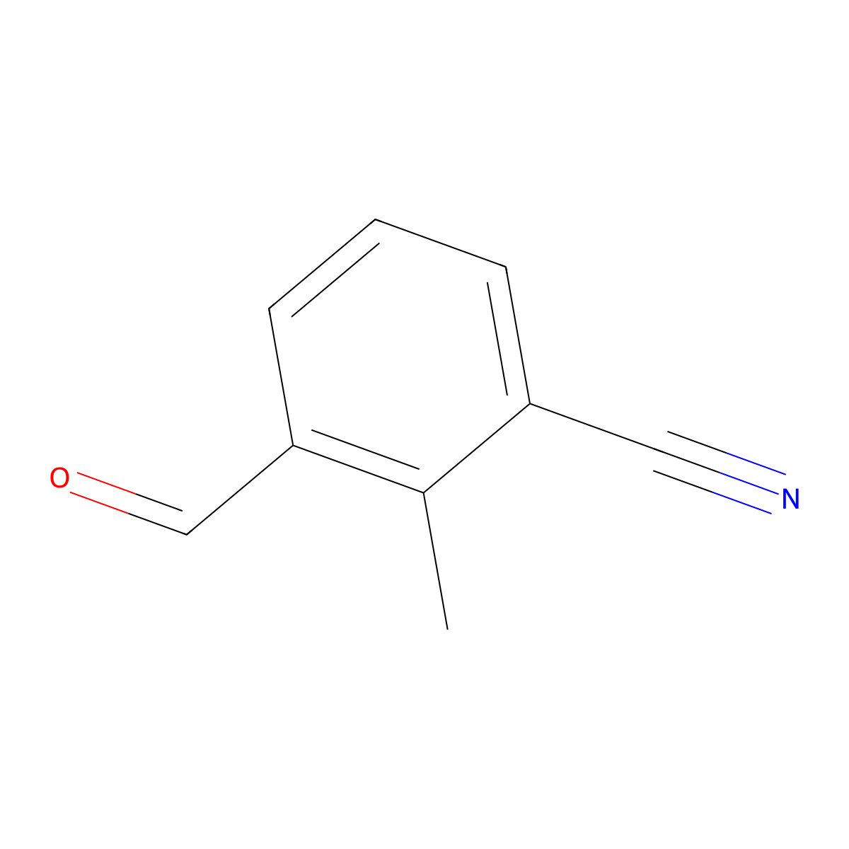 3-Formyl-2-methylbenzonitrile molecular structure, CAS 27613-34-9
