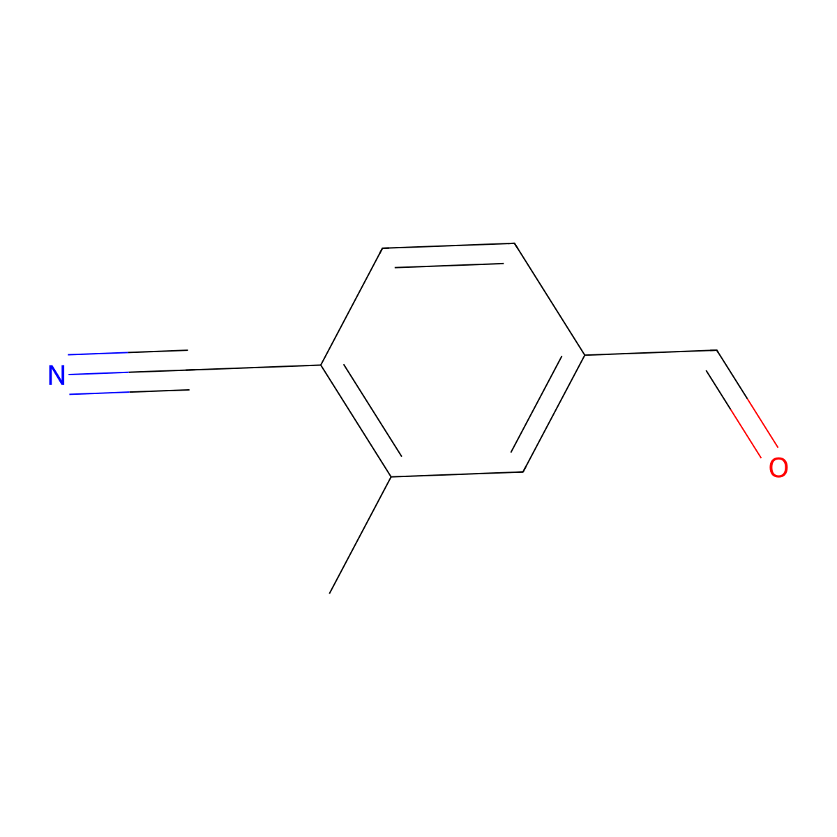 4-Formyl-2-methylbenzonitrile molecular structure, CAS 27613-35-0