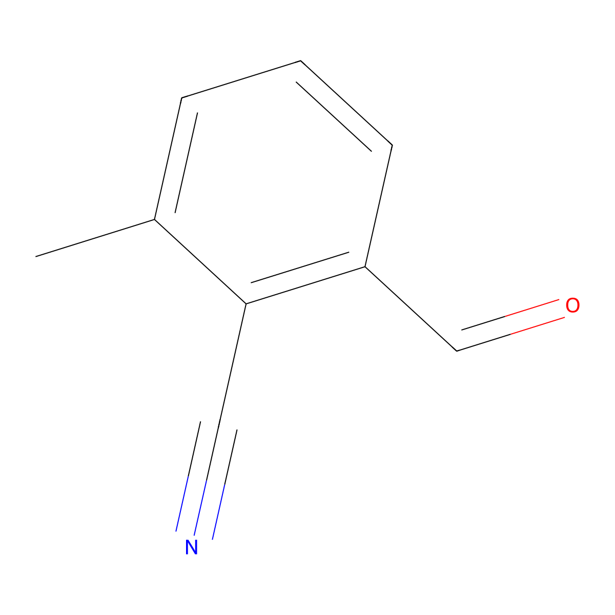 2-Formyl-6-methylbenzonitrile molecular structure, CAS 27613-37-2